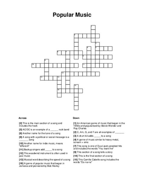 The Crossword Solver found 30 answers to "Nickname for a Latina pop icon", 3 letters crossword clue. . Queen pop music icon crossword clue